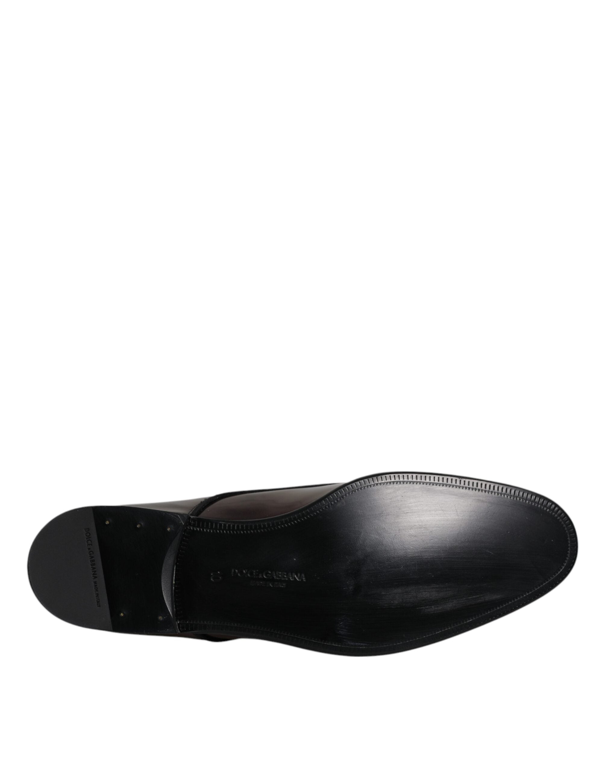 Dolce &amp; Gabbana – Pfauen-Derby-Schuhe aus Lackleder für Herren