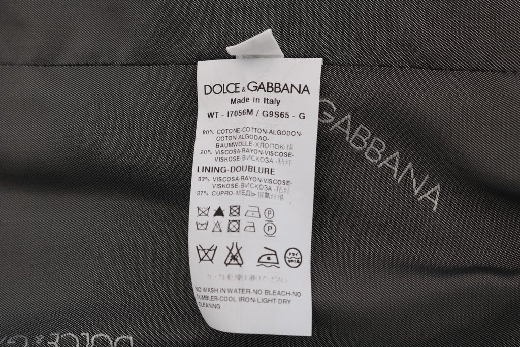 Dolce &amp; Gabbana Elegante grau gestreifte Weste