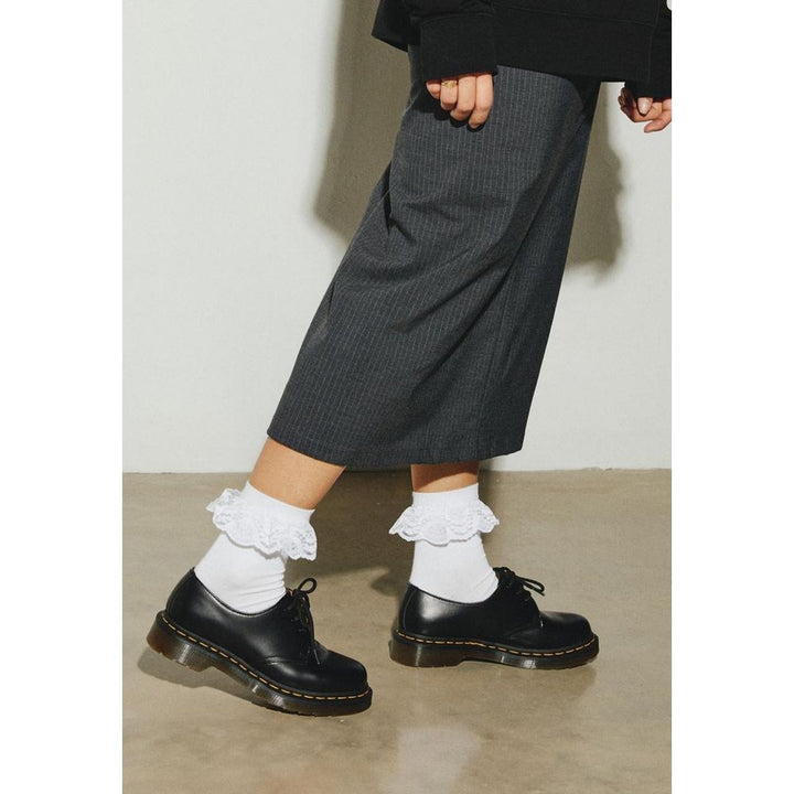 Dr. Martens – Weiße Strumpfhosen und Socken aus Polyester