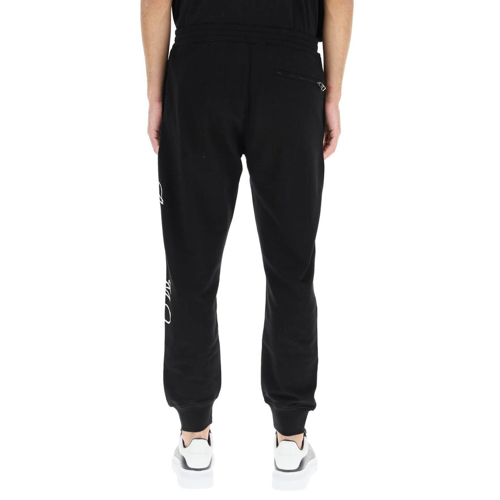 Alexander McQueen Logo Cotton Pants – Siebentaschen