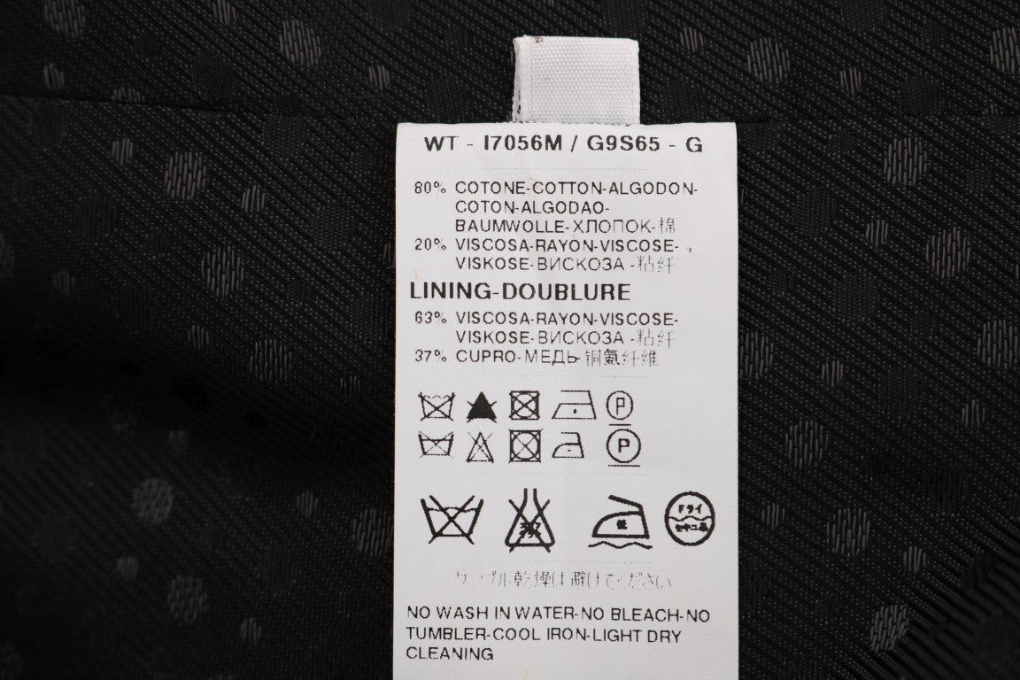 Dolce &amp; Gabbana Elegante grau gestreifte Herrenweste