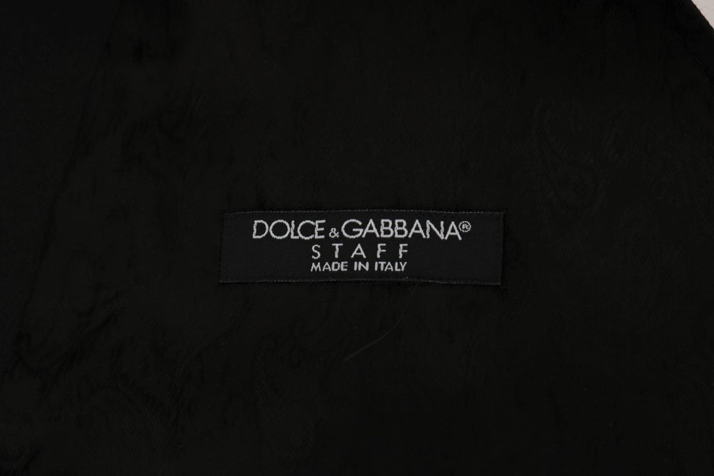 Dolce &amp; Gabbana – Elegante, einreihige Weste in Schwarz