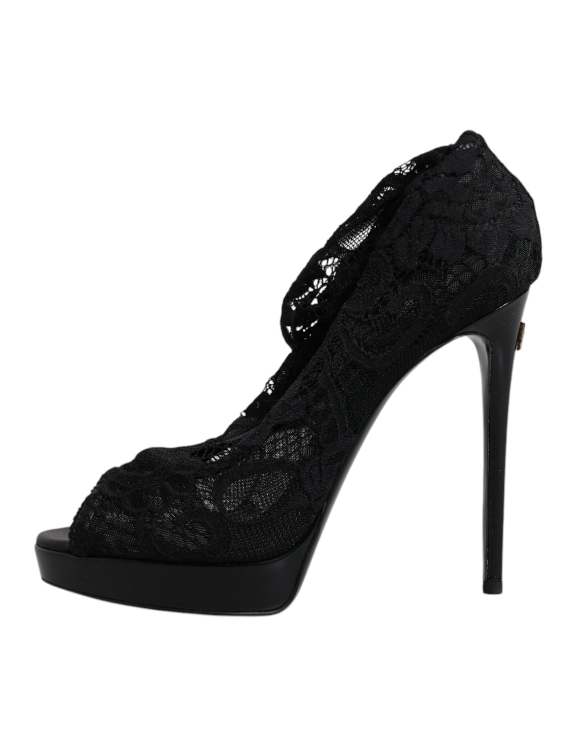 Dolce &amp; Gabbana – Schwarze Taormina-Stiefel mit Stretch-Spitze