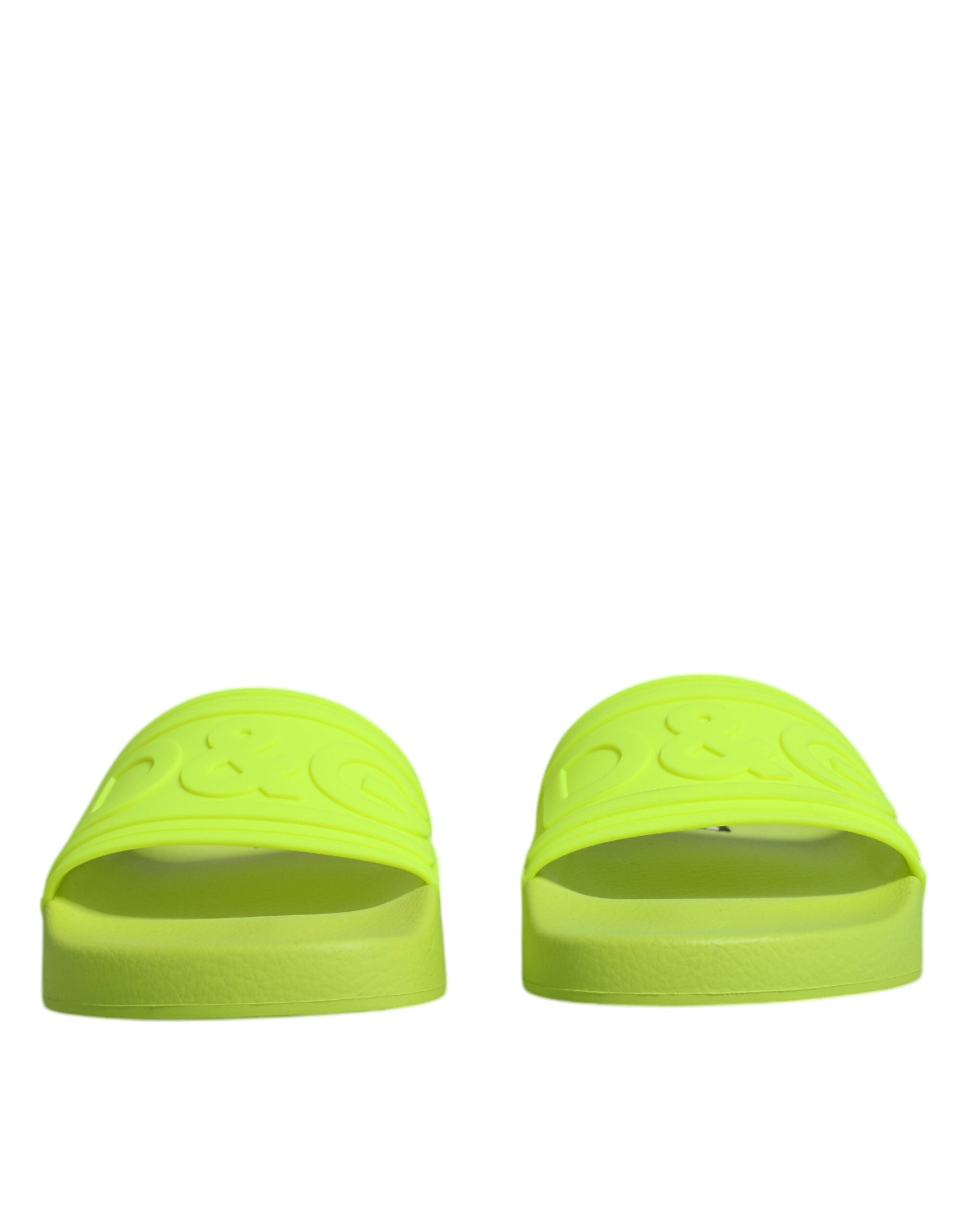 Dolce &amp; Gabbana Grüne Gummi-Sandalen, Strandschuhe