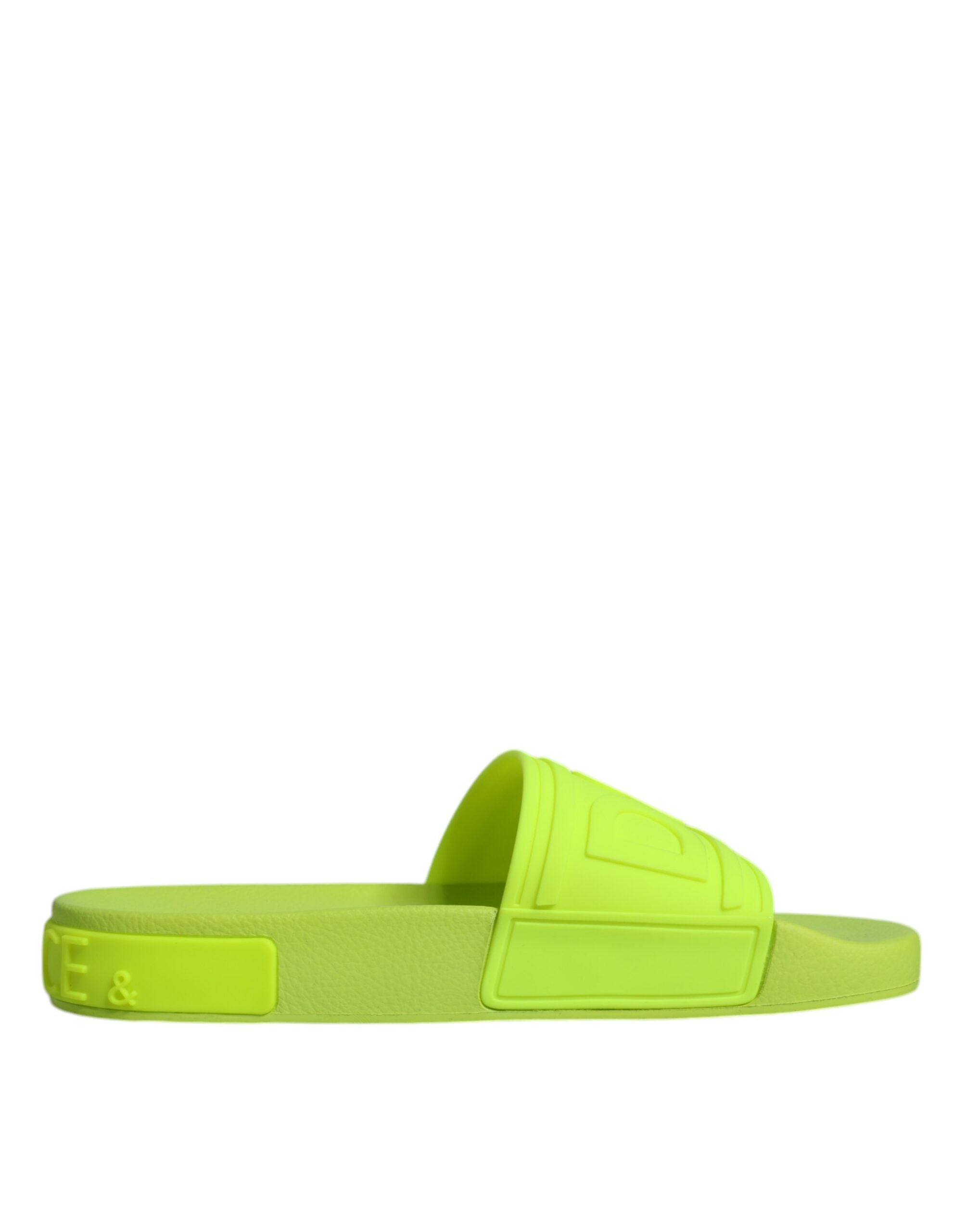 Dolce &amp; Gabbana Grüne Gummi-Sandalen, Strandschuhe