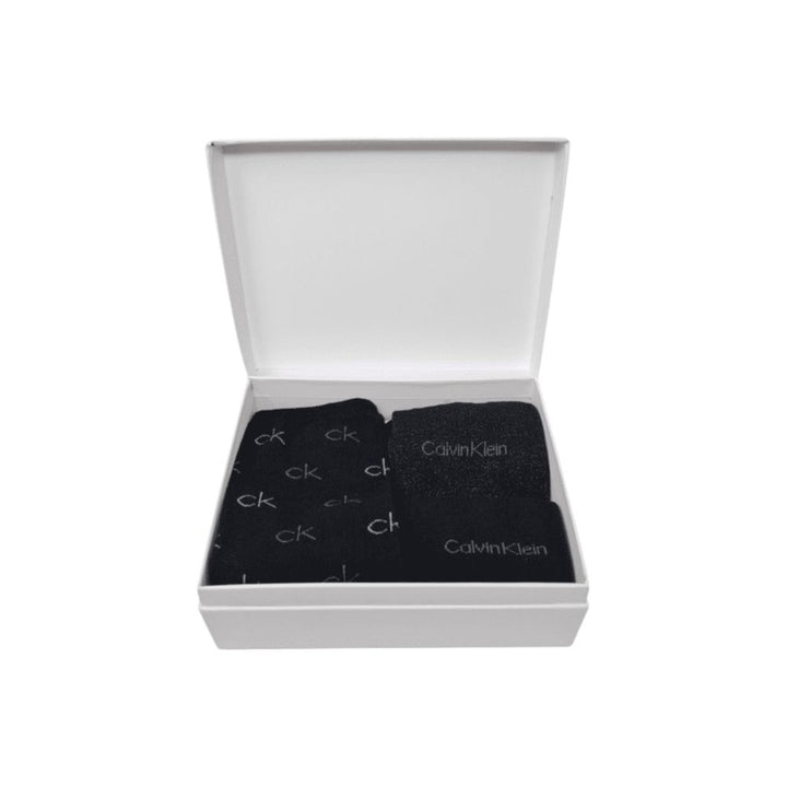 Calvin Klein – Schwarze Strumpfhose und Socken aus Baumwolle
