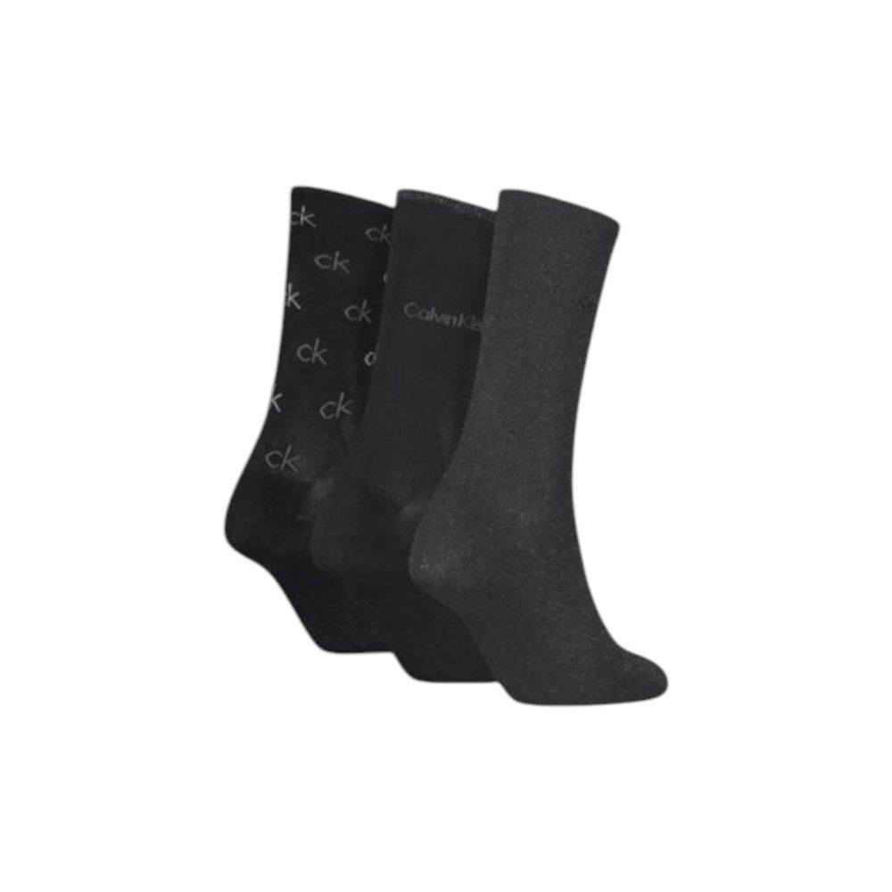 Calvin Klein – Schwarze Strumpfhose und Socken aus Baumwolle