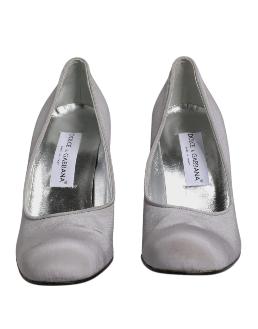 Dolce &amp; Gabbana Graue Pumps aus Wildleder mit hohem Absatz