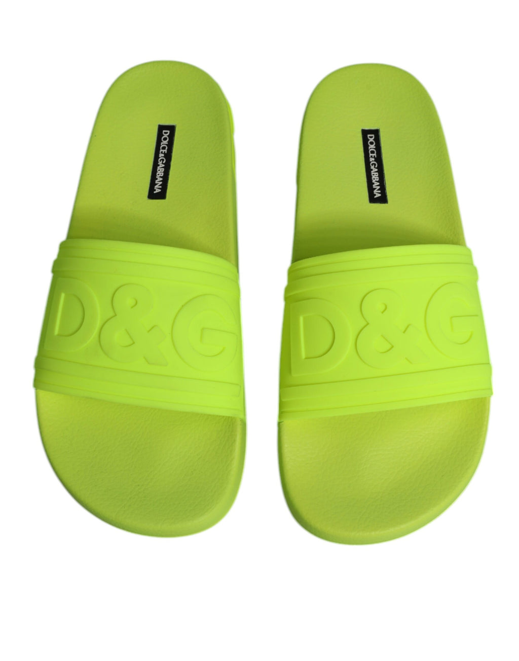 Dolce &amp; Gabbana Grüne Gummi-Sandalen, Strandschuhe