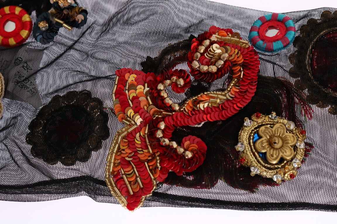 Dolce &amp; Gabbana Elegante Strümpfe mit Kristallverzierung