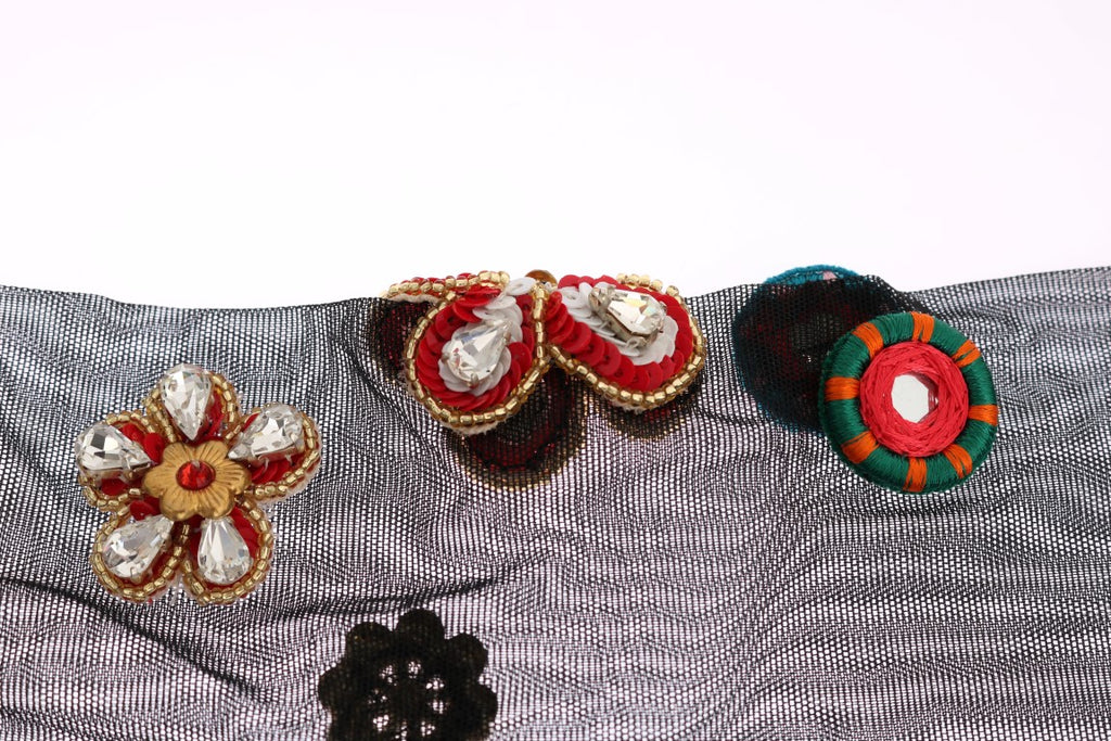 Dolce &amp; Gabbana Elegante Strümpfe mit Kristallverzierung