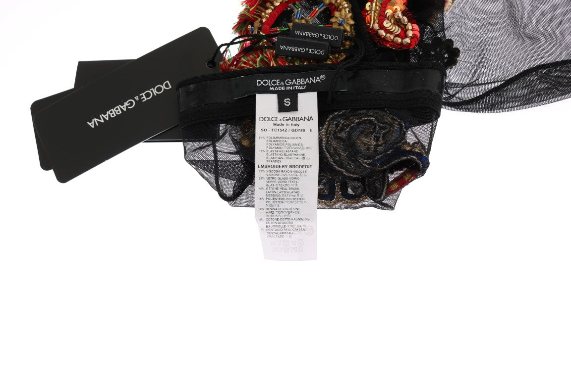Dolce &amp; Gabbana Elegante Strümpfe mit Kristallverzierung
