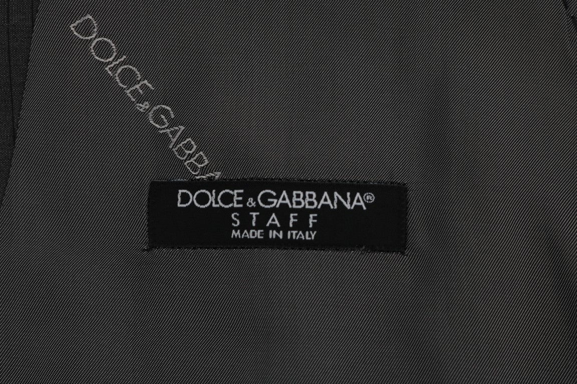 Dolce &amp; Gabbana Elegante einreihige Weste in Grau