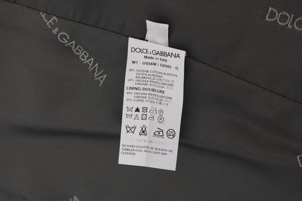 Dolce &amp; Gabbana Elegante einreihige Weste in Grau