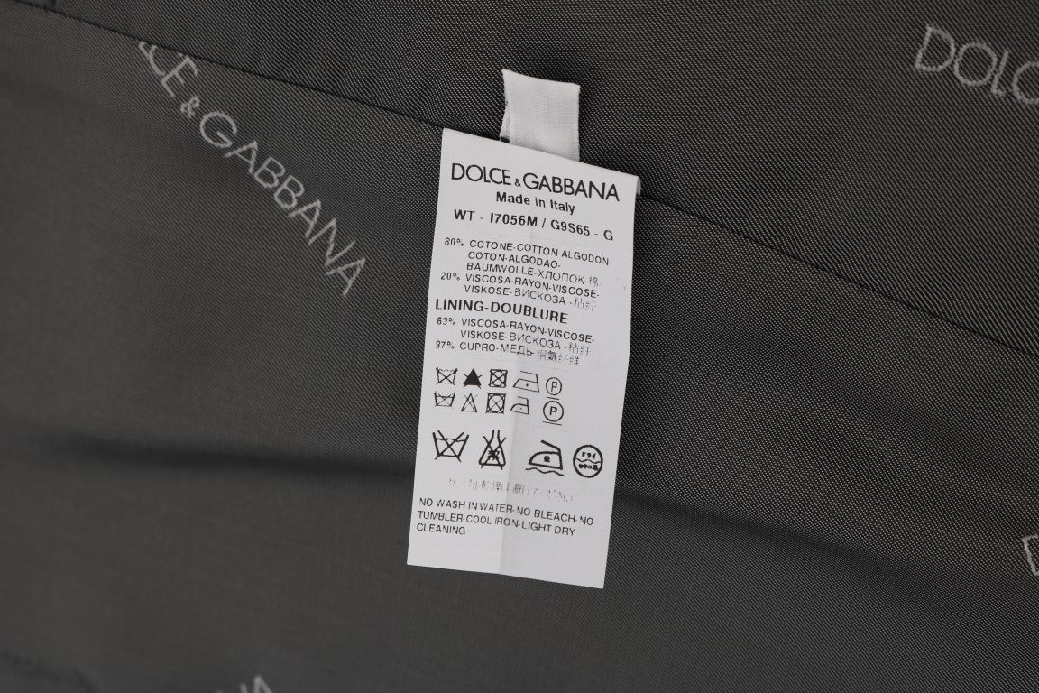 Dolce &amp; Gabbana Elegante einreihige Weste in Grau