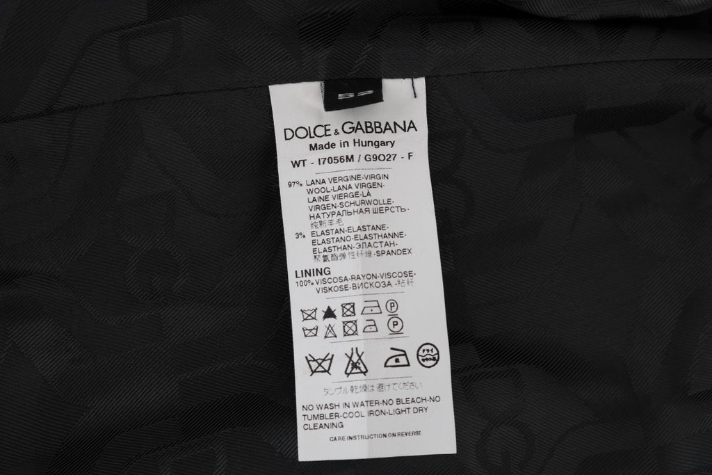 Dolce &amp; Gabbana Elegante grau gestreifte Weste