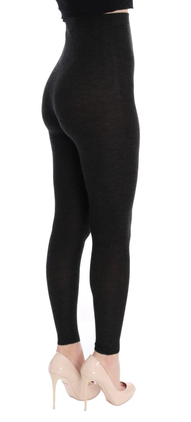 Dolce &amp; Gabbana Elegante Strumpfhose aus Kaschmir mit hoher Taille