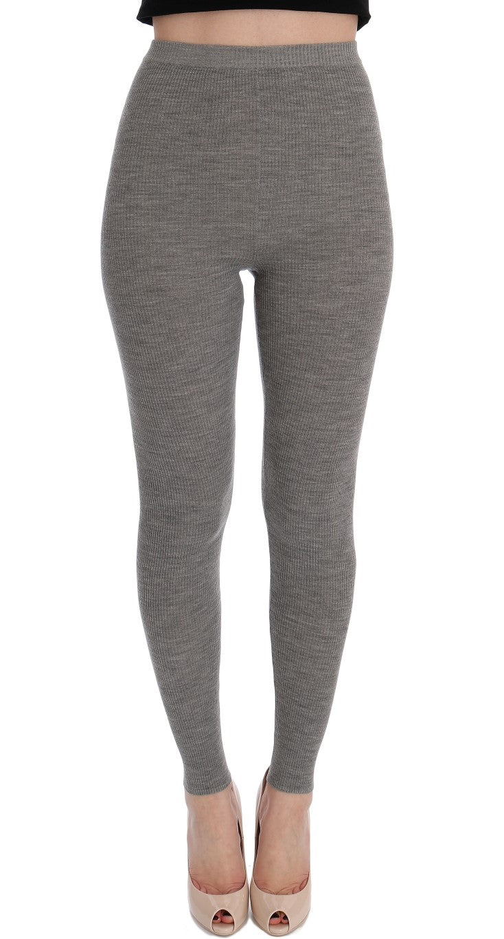 Dolce &amp; Gabbana – Elegante Strumpfhose aus Kaschmir mit hoher Taille
