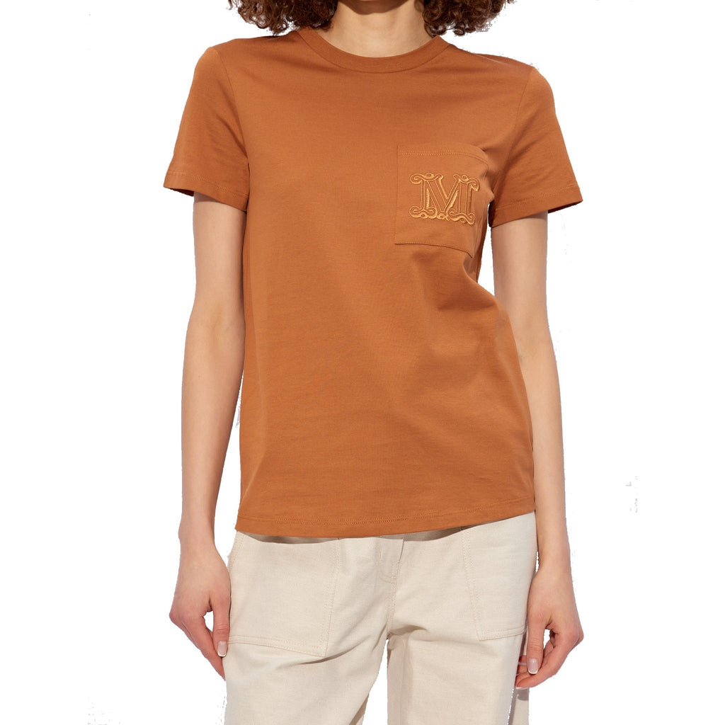 Max Mara 'Papaia' Cotton Logo T-Shirt