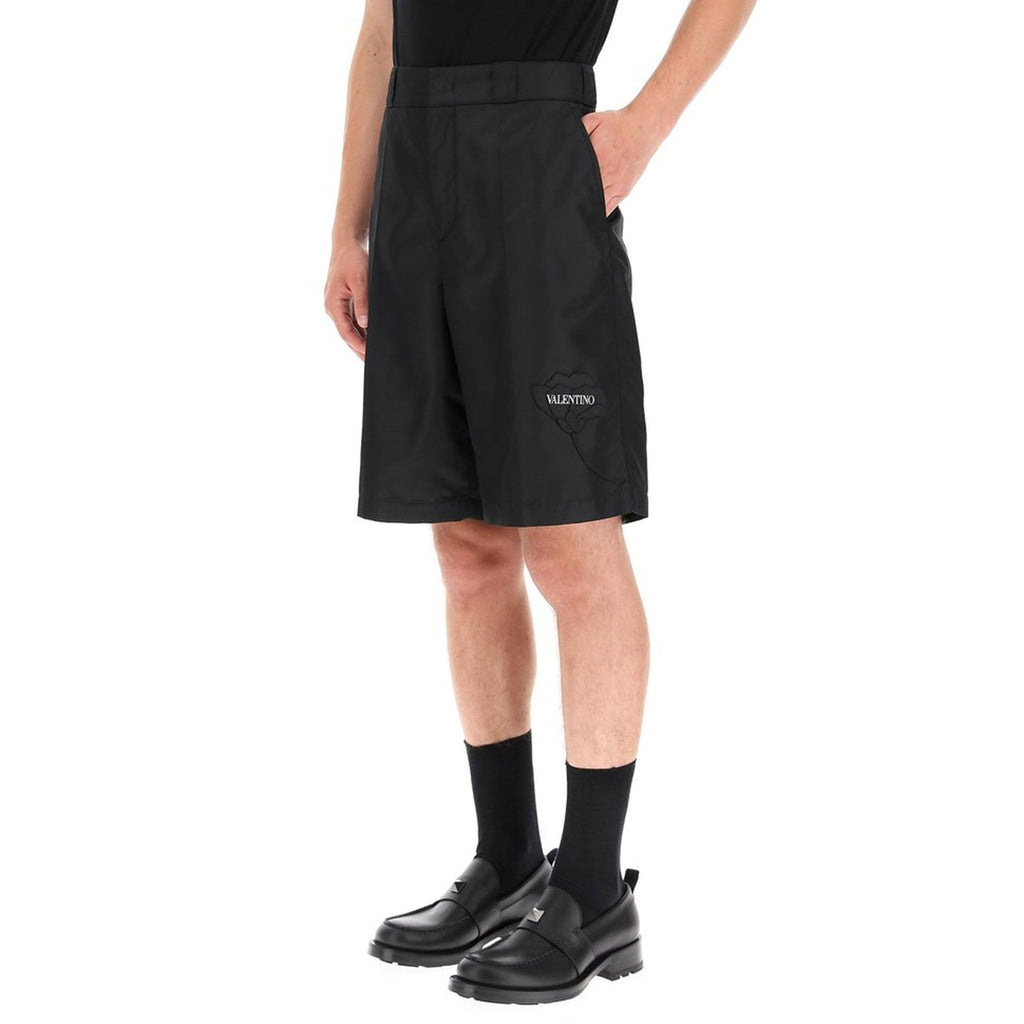 Valentino Garavani Valentino Flower Embroidery Bermuda Shorts – Siebentaschen