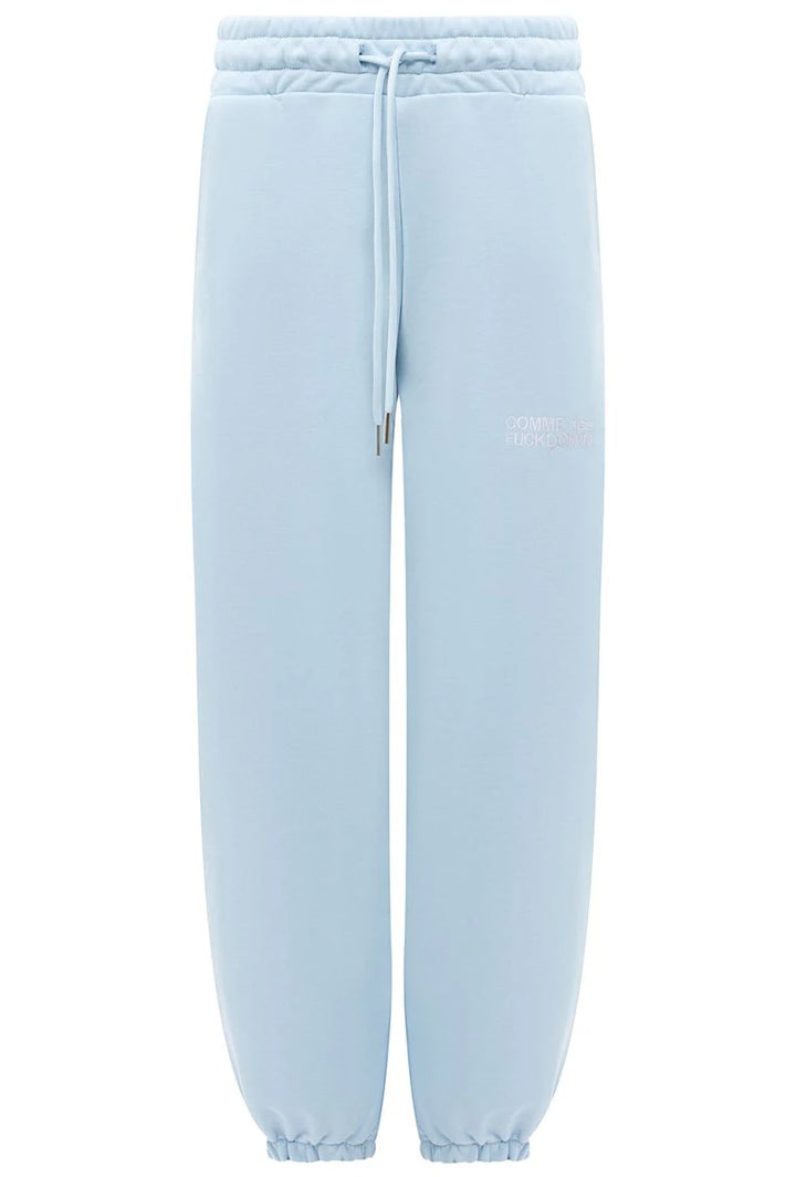 Comme Des Fuckdown Trousers Light Blue Woman