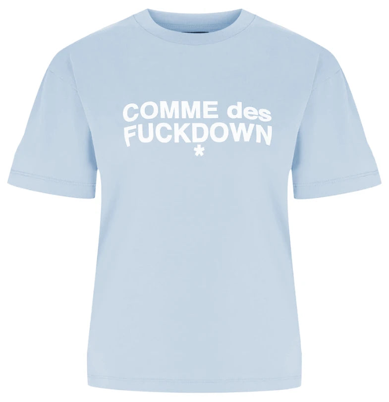 Comme Des Fuckdown T-shirt & Top Light Blue Woman