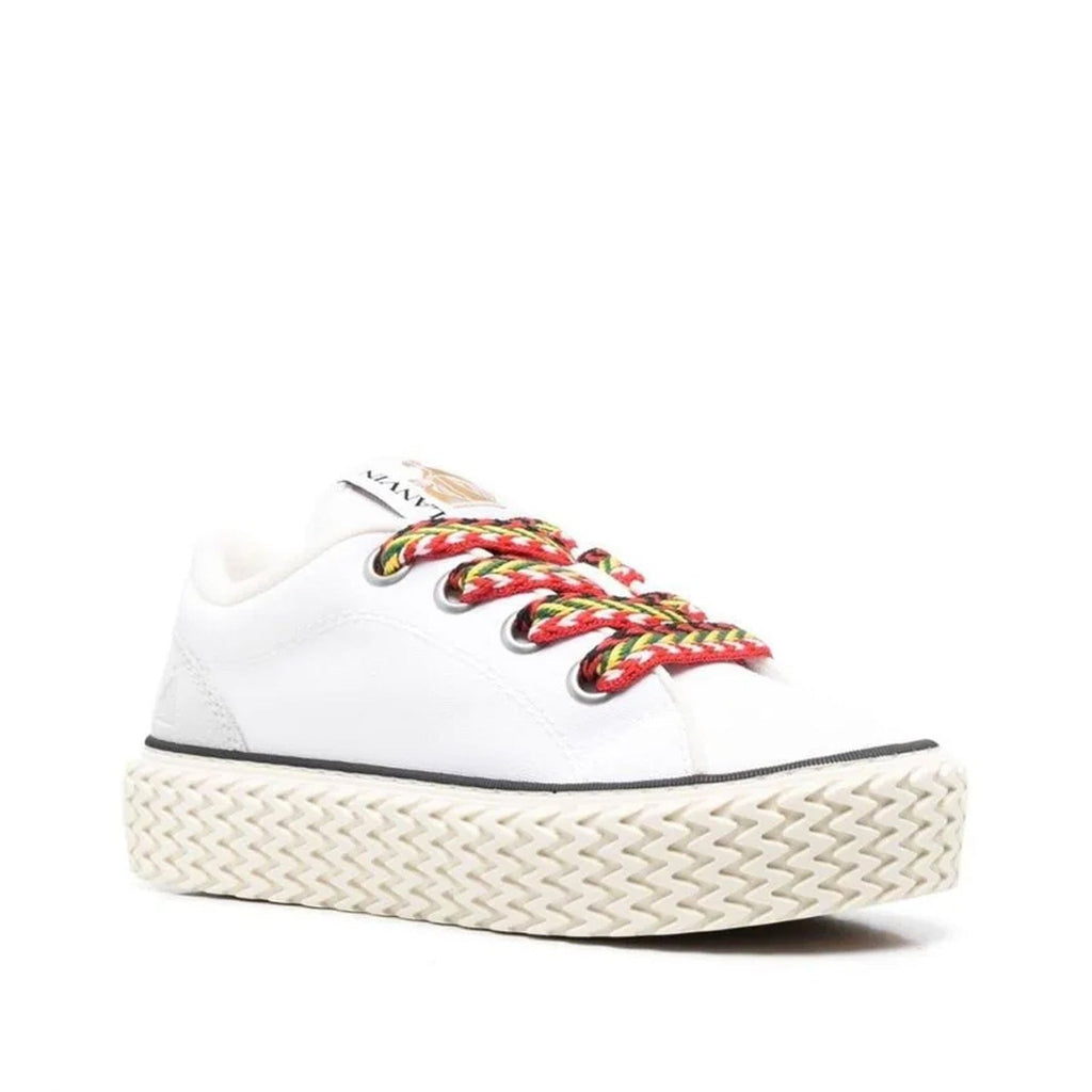 Lanvin Cotton Lace-Up Sneakers