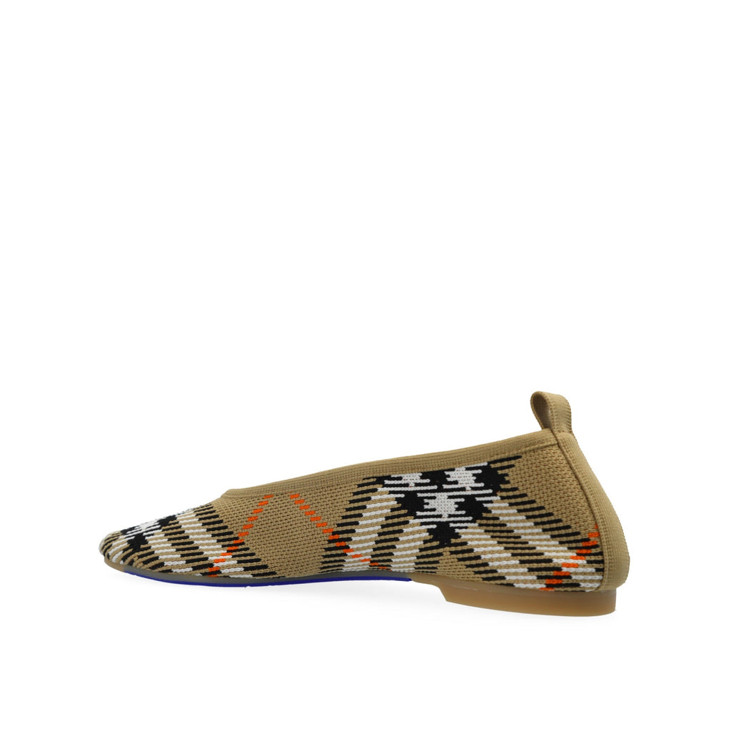 Burberry Checkered Knitted Ballerina Shoes