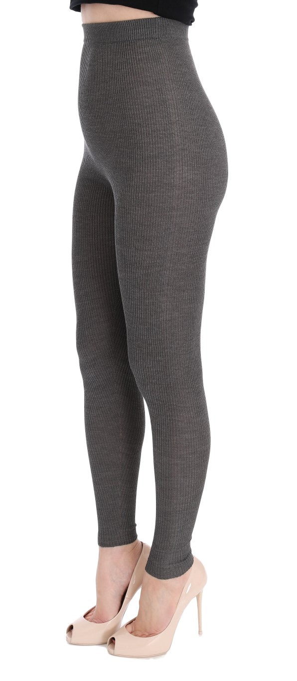 Dolce &amp; Gabbana – Elegante Strumpfhose aus Kaschmir mit hoher Taille