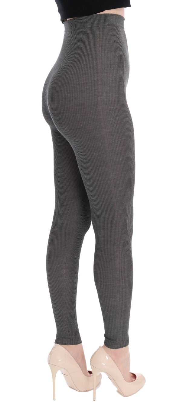 Dolce &amp; Gabbana – Elegante Strumpfhose aus Kaschmir mit hoher Taille