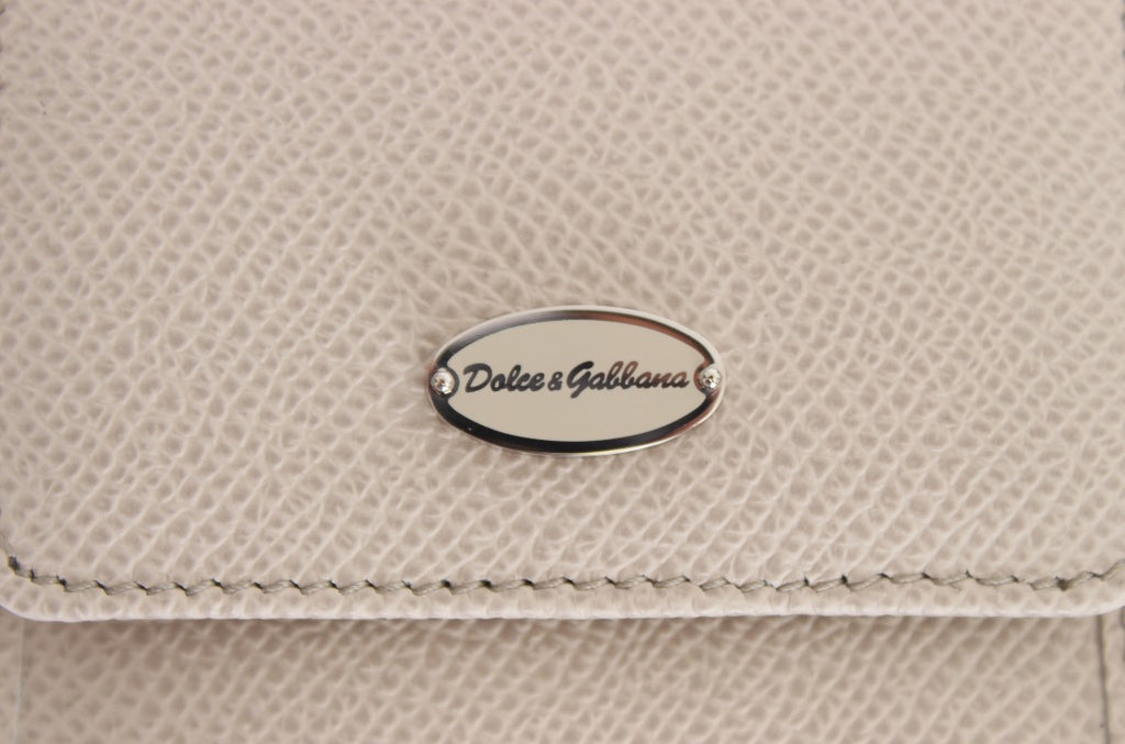 Dolce &amp; Gabbana – Elegante Kondomhülle aus weißem Leder