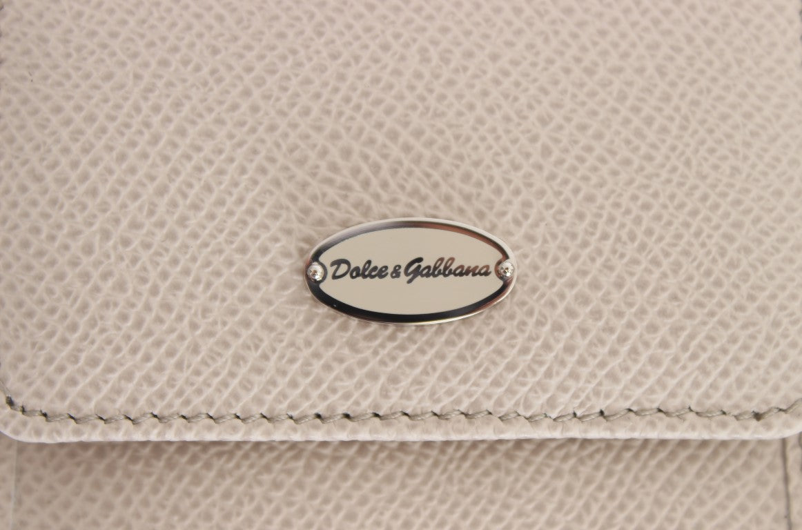 Dolce &amp; Gabbana – Elegante Kondomhülle aus weißem Leder