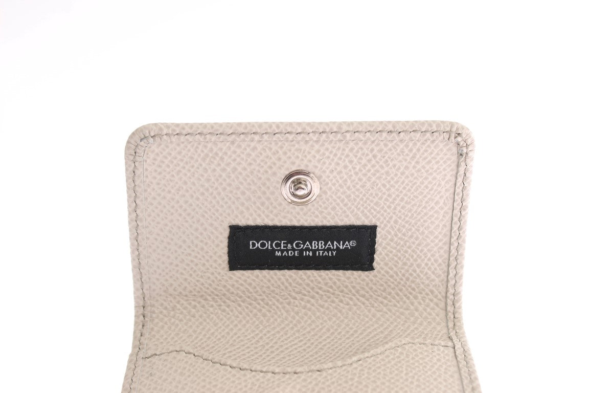 Dolce &amp; Gabbana – Elegante Kondomhülle aus weißem Leder