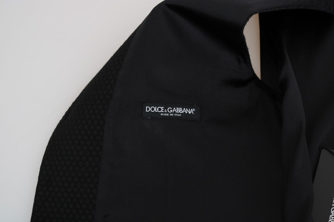 Dolce &amp; Gabbana – Elegante schwarze Weste mit Polka Dot-Muster