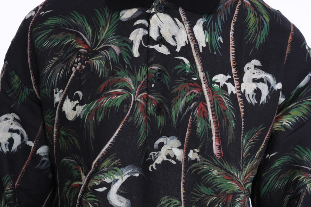 Dolce &amp; Gabbana Poloshirt mit sizilianischem Vulkanmotiv