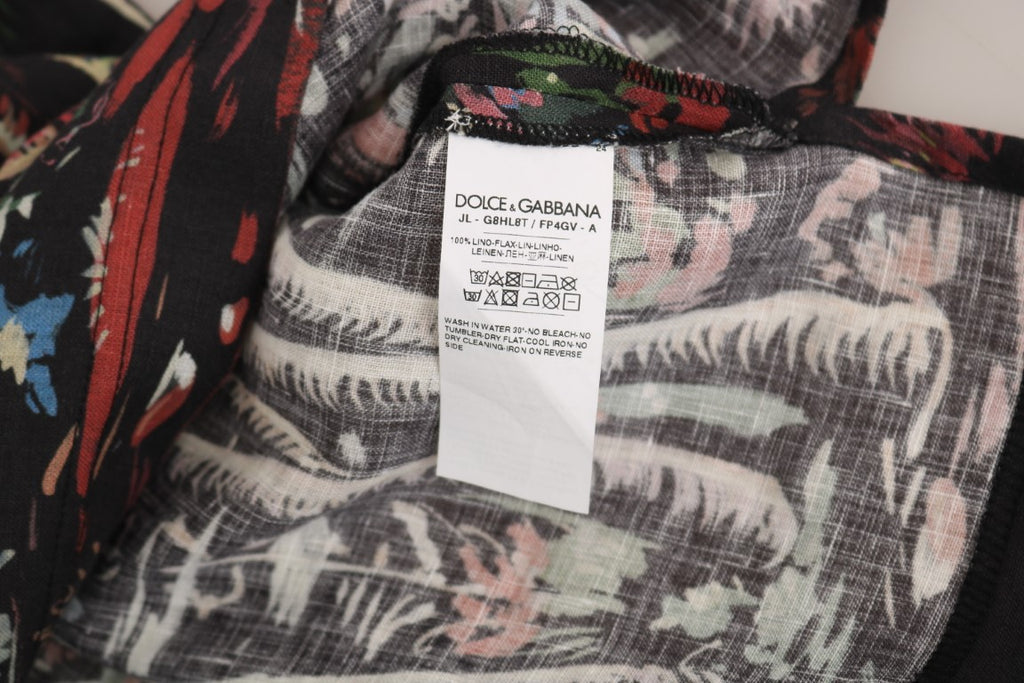 Dolce &amp; Gabbana Poloshirt mit sizilianischem Vulkanmotiv