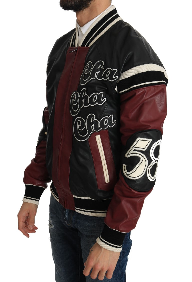 Dolce &amp; Gabbana – Exquisite Bomberjacke aus Schaffellleder