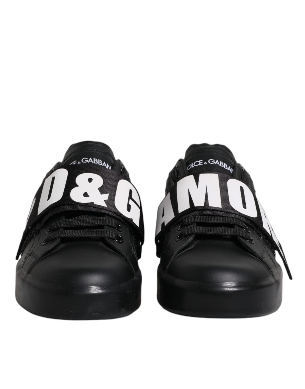Dolce &amp; Gabbana – Schwarze D&amp;G AMORE – Niedrige Sneakers