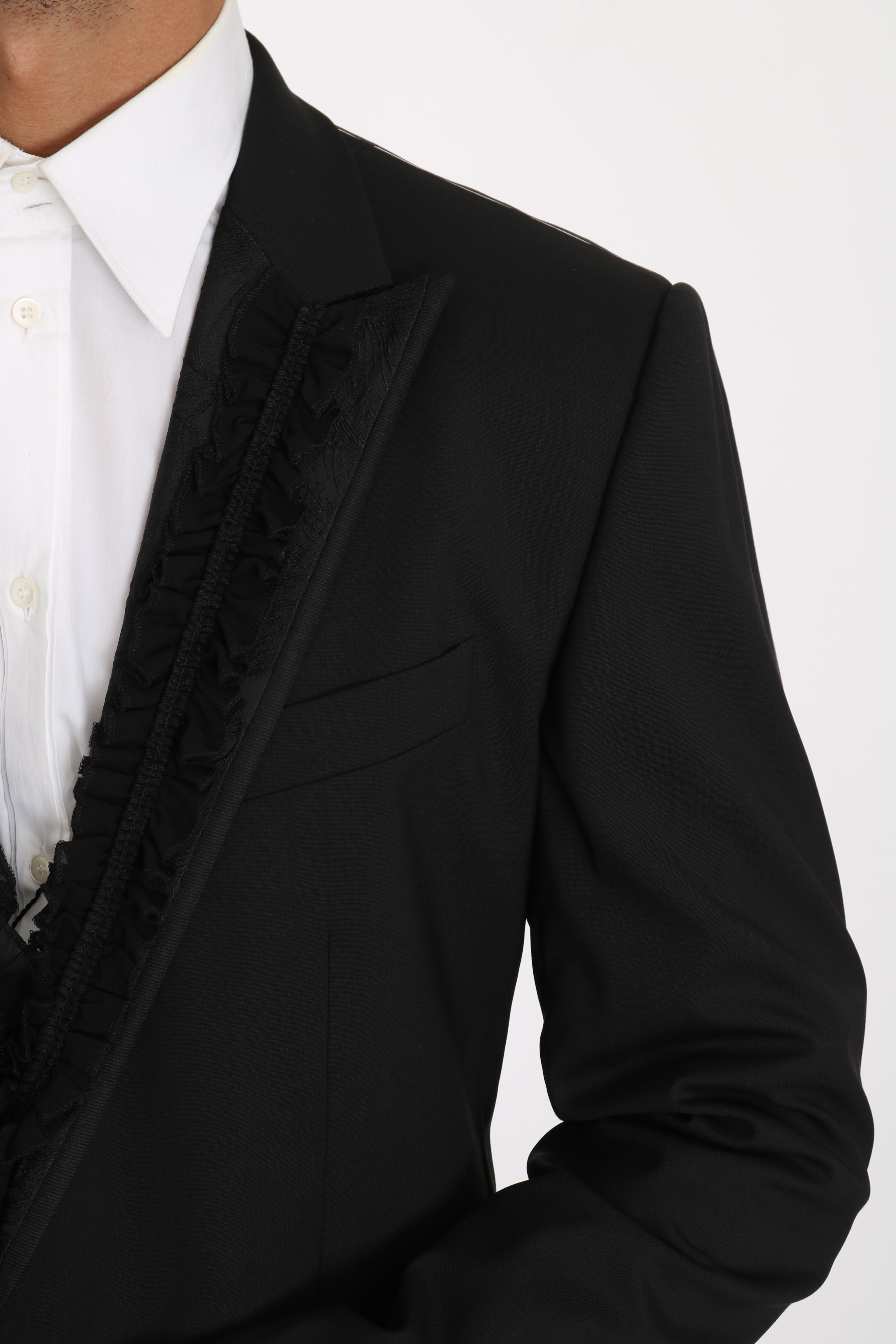 Dolce &amp; Gabbana – Elegante, schwarze Martini-Blazerjacke in Slim Fit