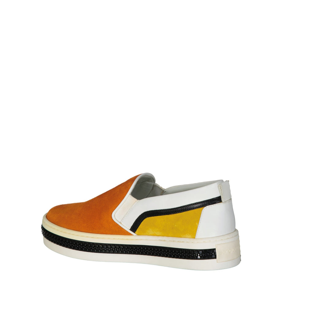 Sergio Rossi Leather Slip - On Sneakers - WOMEN SHOES - SERGIO ROSSI - Tluxy New