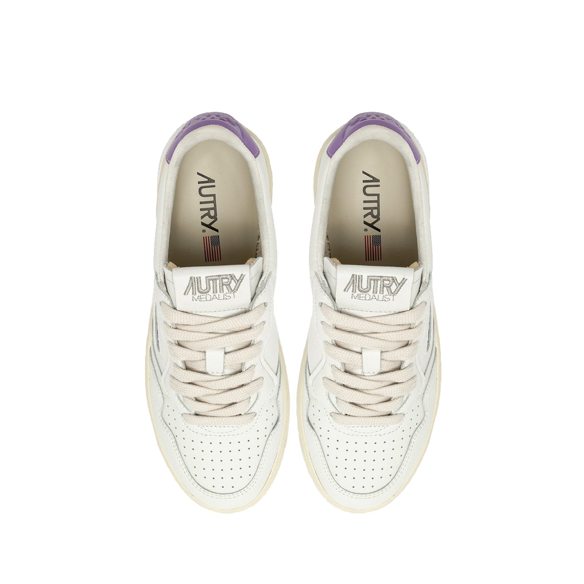 AUTRY Medalist Leather Sneakers - WOMEN SHOES - AUTRY - Tluxy New