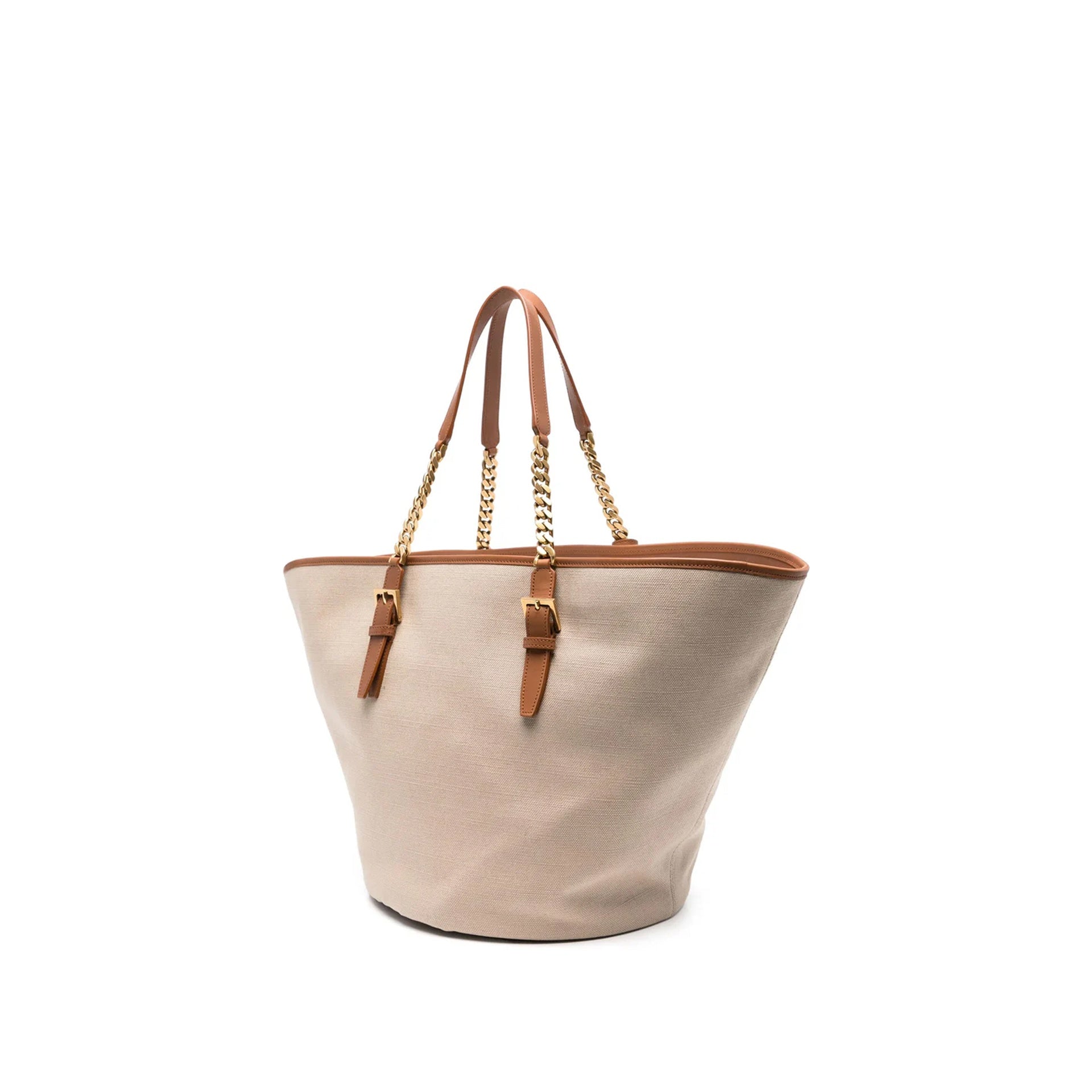 Saint Laurent Cassandre-tag Canvas Tote Bag