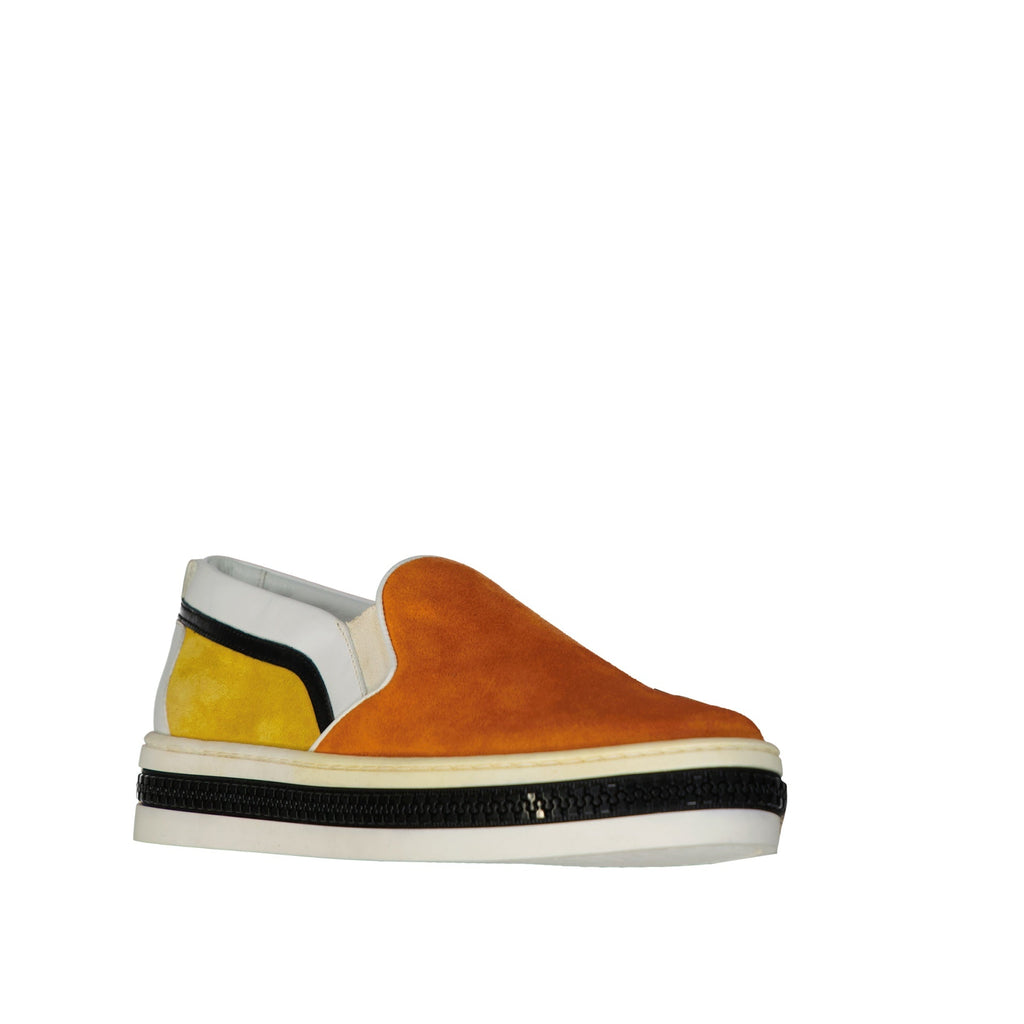 Sergio Rossi Leather Slip - On Sneakers - WOMEN SHOES - SERGIO ROSSI - Tluxy New