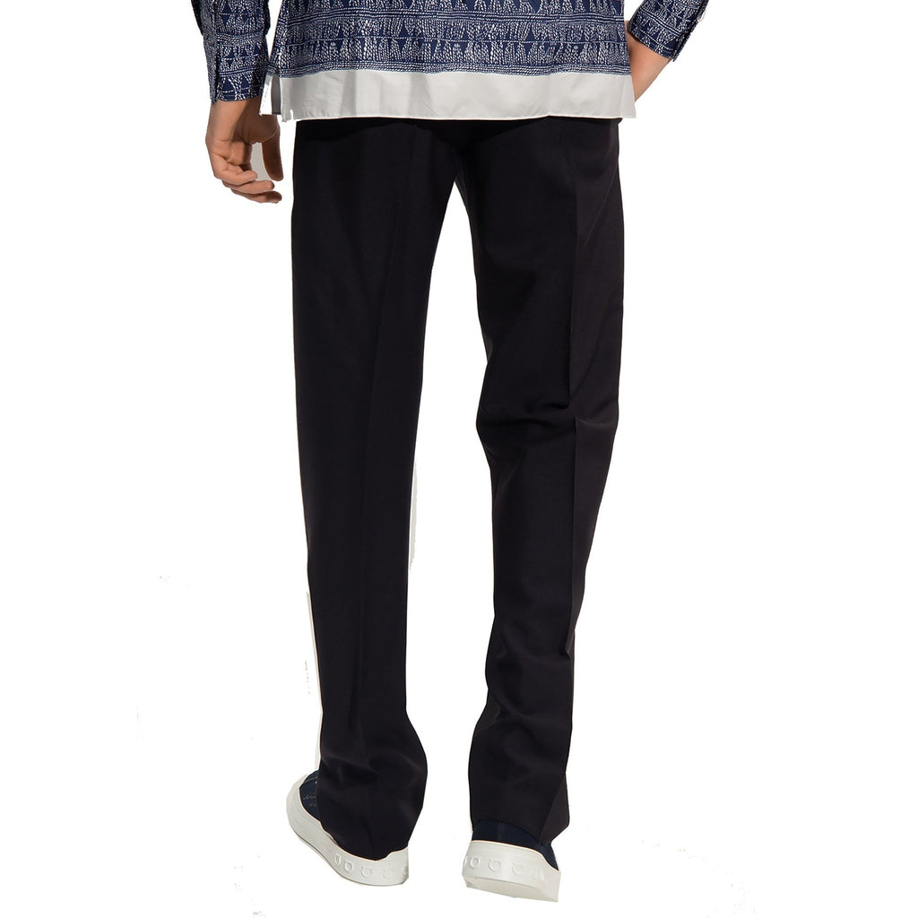 Salvatore Ferragamo Cotton And Silk Pants – Siebentaschen