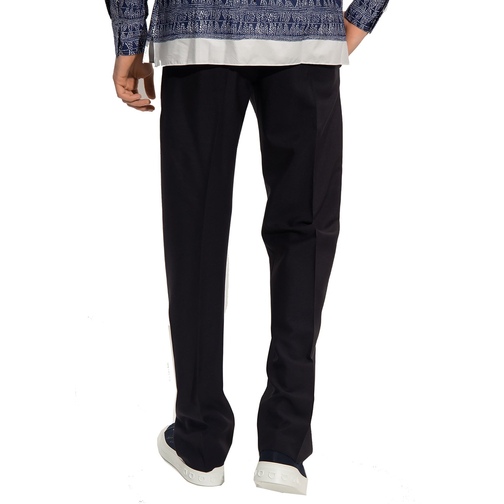 Salvatore Ferragamo Cotton And Silk Pants – Siebentaschen