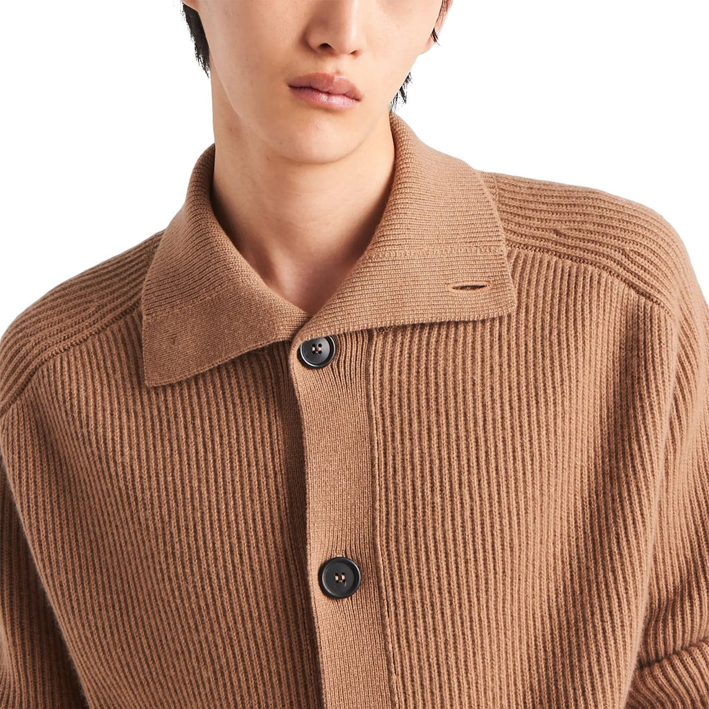 Prada Ribbed Knit Cashmere Cardigan – Siebentaschen