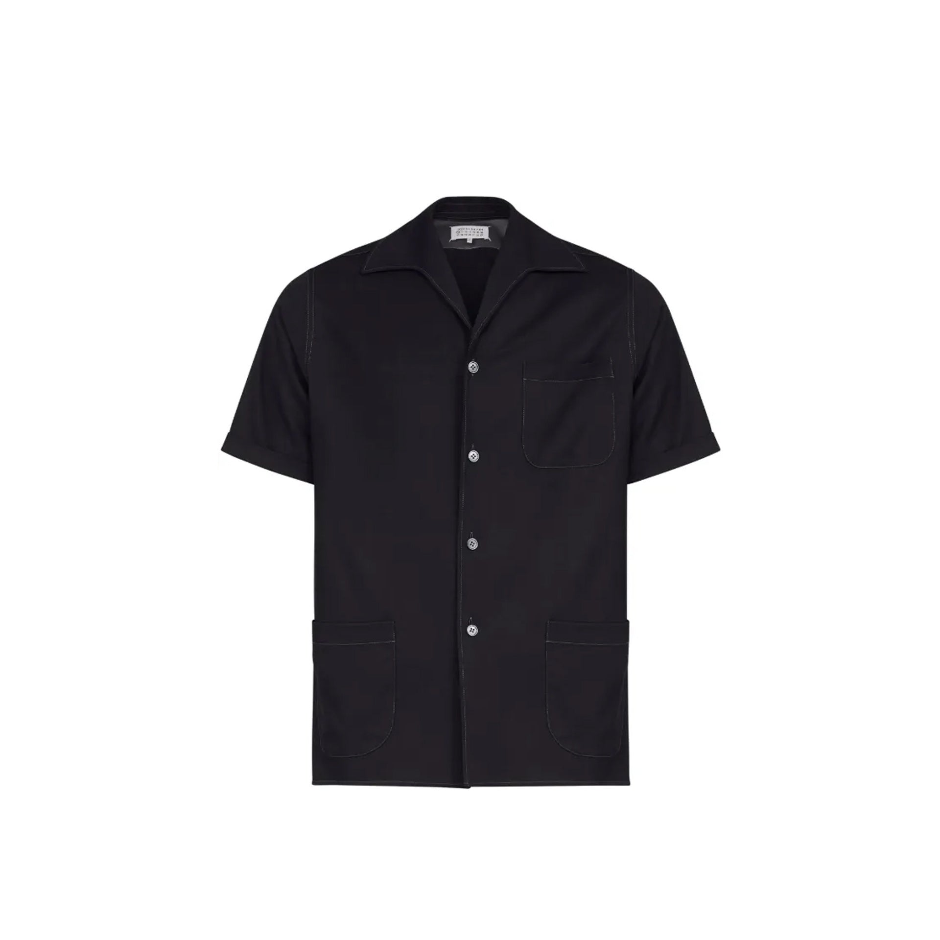 Maison Margiela short-sleeve wool shirt