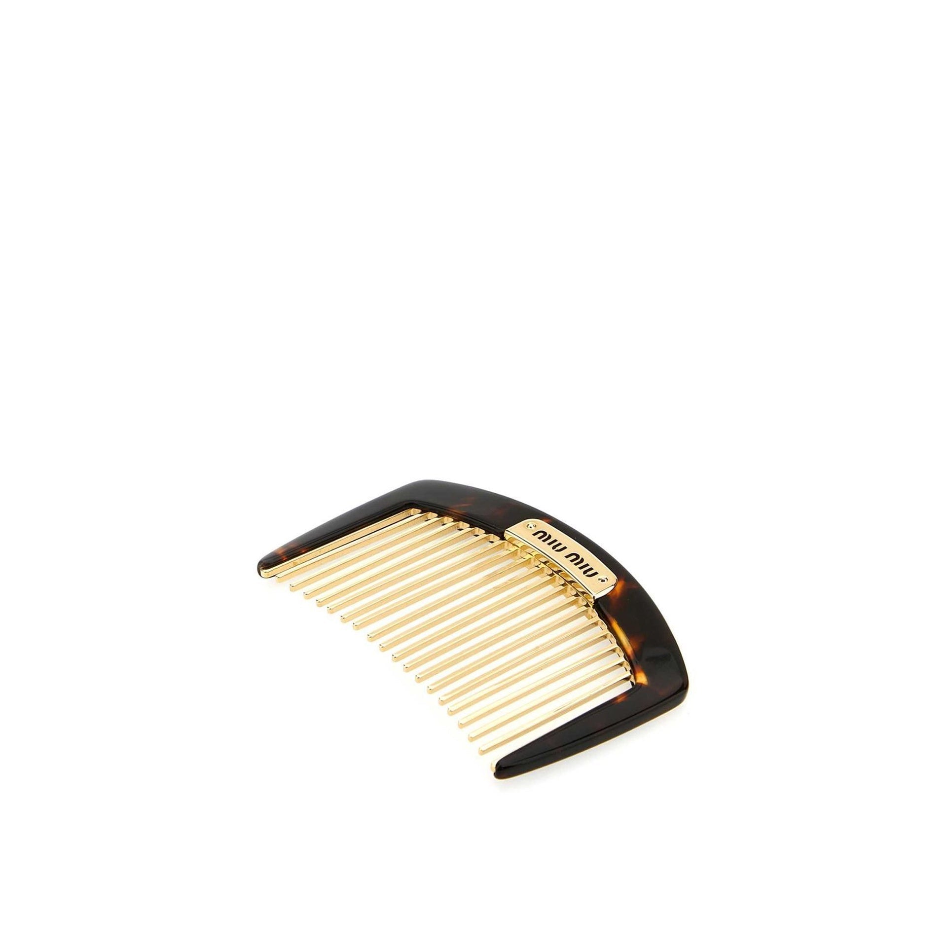 Miu Miu Hair Tortoiseshell Hair Comb One size – Siebentaschen