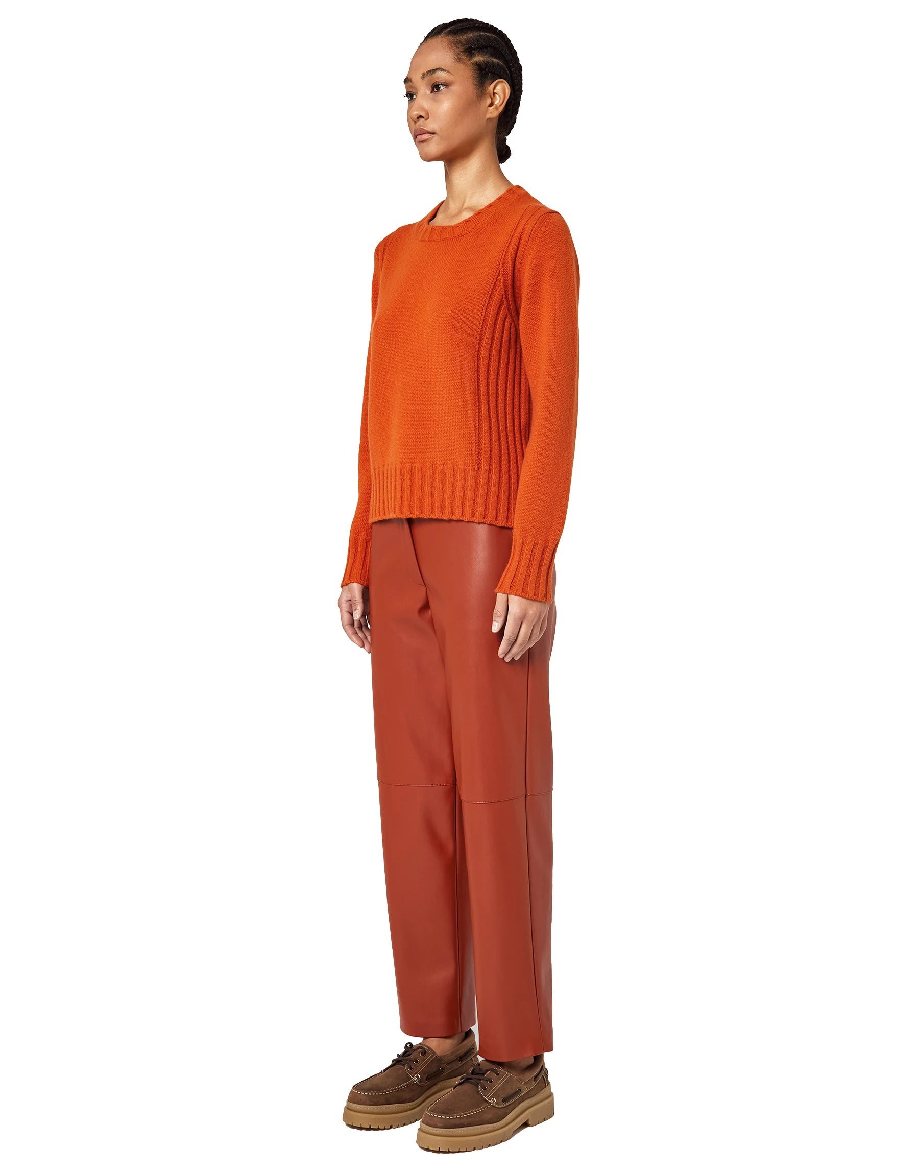 Alpha Studio Sweaters Orange Woman