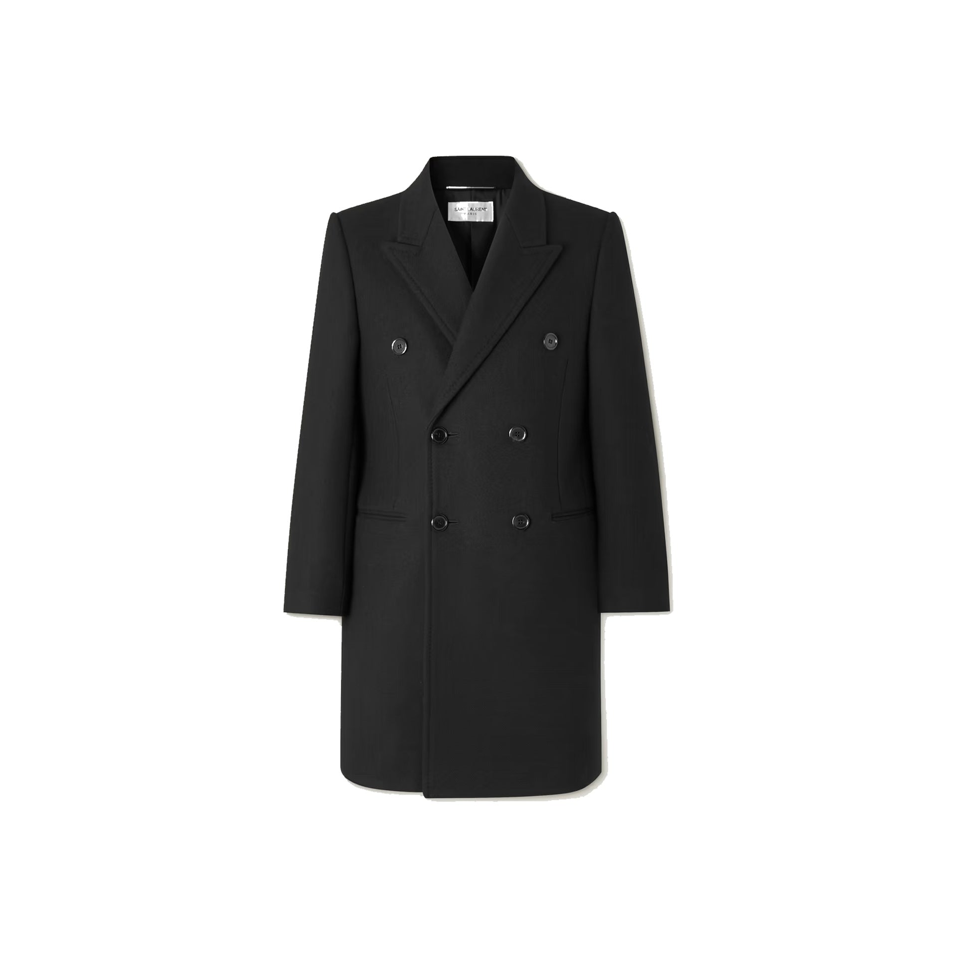 Saint Laurent Double-Breasted Wool Coat – Siebentaschen